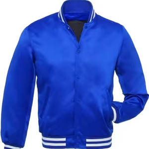 Chaqueta Bomber de Satén de Moda, Chaqueta Deportiva Universitaria para Hombre, Tela de Satén, Botones Delanteros, Chaqueta Letterman, Súper Oferta 2026, Chaqueta para Hombre - Product Image 5