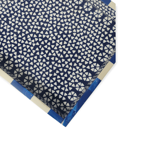 Boîte de rangement carrée en MDF pour la décoration de la maison avec une grande sculpture en résine blanche bleu royal prix d'usine idée cadeau de vacances Style musical - Product Image 4