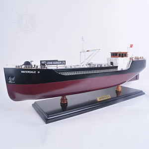En bois 60cm Waterdale H Modèle Bateau Style Nautique Artisanat Peint Personnalisé Décor À La Maison Plateau Arts Artisanat Fournitures Cadeau Article - Product Image 2