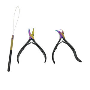 High Quality Steel and Stainless Steel Hair Extension <b>Tool</b> Kit with <b>Multi</b>-Color Hair Extension <b>Pliers</b> - Product Image 4
