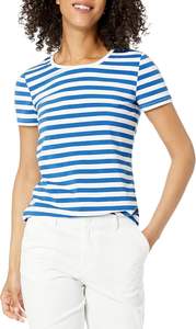 T-shirt pour femmes urbaines, fibre aérée, toucher doux, coupe ajustée, flexibilité douce, drapé léger, bordure propre, silhouette moderne, texture, été, séchage rapide - Product Image 2