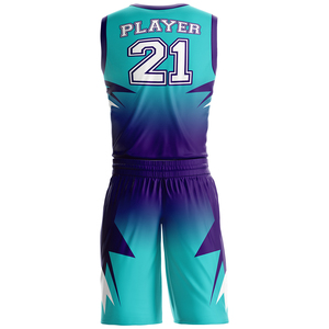 Uniforme professionnel de basket-ball uniforme de basket-ball à séchage rapide de couleur unie uniforme de basket-ball confortable - Product Image 2