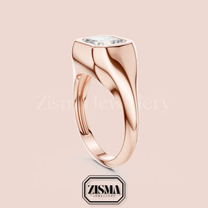 Bague de sertissage de diamants cultivés en laboratoire en or massif 14 carats | Vente en gros de bijoux personnalisés | Mariage personnalisé, fiançailles et vêtements de tous les jours - Product Image 4