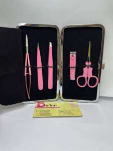 Pinzas de cejas puntiagudas inclinadas de acero inoxidable ecológicas con certificación CE recubiertas de Color Rosa profesional de alta calidad primavera - Product Image 5