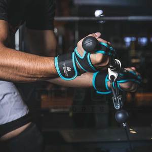 Gants de sport en néoprène rembourrés en silicone pour entraînement croisé et enveloppement de poignet réglable WOD pour entraînement de gymnastique d'haltérophilie Fitness - Product Image 3