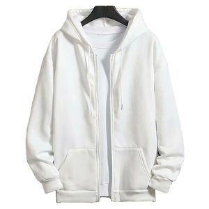 เสื้อฮู้ดดี้ซิปเต็มตัว ปี 2025 ปักโลโก้ตามสั่ง พิมพ์ลาย หรูหรา ทรงปกติ สีพื้น ผ้าฝ้ายฟลีซหนานุ่ม พรีเมียม ล้างสีแบบแอซิดวอช - Product Image 1