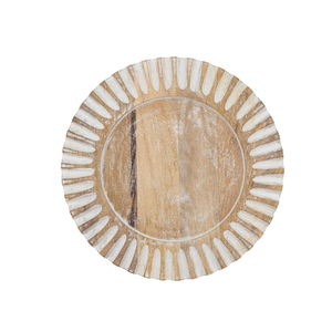 Assiettes de présentation rondes de bonne qualité avec des assiettes de présentation en bois solides et de forme personnalisée à vendre - Product Image 1