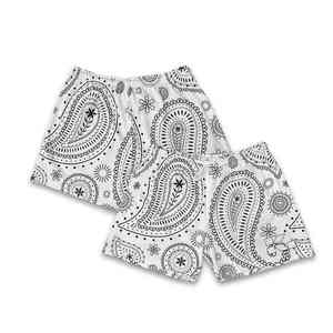 Short en coton personnalisable pour homme Ceinture élastique confortable Décontracté Motif solide Anti-rides Tailles XS-XXXL Logo numérique - Product Image 1