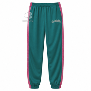 Fashion Glitter PU Cheer Girls <b>Dance</b> Practice Warm Up Set Custom Rhinestone Competition Team Jacket And <b>Pants</b> For Cheerleaders - Product Image 3