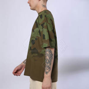 Logotipo personalizado Heavyweight Oversize camisetas Hombres 100% algodón Box Fit Gym Wear camisetas para hombres - Product Image 6