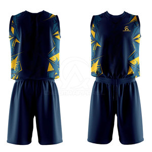 Tenue de sport durable pour équipe, uniforme de volley-ball unisexe, tissu extensible léger pour l'entraînement et la compétition - Product Image 2