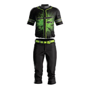 Cómodo, de alta calidad, peso ligero, el mejor diseño, ropa deportiva, conjuntos de uniformes de béisbol, varios colores, 100% poliéster, antibacteriano - Product Image 2