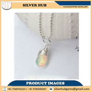 Pendentif fait à la main en argent Sterling 925 opale éthiopienne en vente au meilleur prix - Product Image 4