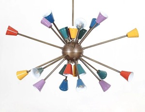 Stunning 24 <b>Light</b> Multicolour Sputnik <b>Ceiling</b> <b>Light</b> Pendant Mid Century <b>Modern</b> Design <b>for</b> <b>Living</b> <b>Room</b> Dining <b>Room</b> and Entryway - Product Image 5