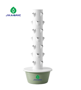 Système de culture hydroponique verticale compact pour 48 plantes par mètre carré, idéal pour les fraises, la laitue et les concombres en serre - Product Image 1