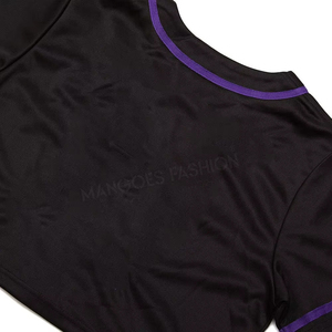 Camiseta Deportiva Corta de Béisbol para Mujer en Venta - Estilo Nuevo, Hecha de Poliéster, Camiseta de Béisbol Juvenil Personalizada, Precio al por Mayor - Product Image 4