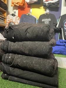 Surdimensionné coton solide t-shirts pour hommes Vintage Streetwear basique t-shirts Baggy Hip Hop unisexe hauts lavage à l'acide t-shirt - Product Image 5