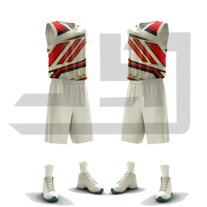 Ensemble de maillot et short de basket-ball personnalisés, sublimation intégrale, uniforme d'équipe athlétique, respirant, séchage rapide, vêtements de sport en polyester - Product Image 6