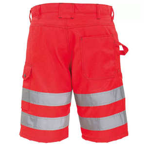 Hi Vis Shorts Cargo en Toile Imperméable Respirant Réfléchissant pour Hommes-Style Workwear - Product Image 6