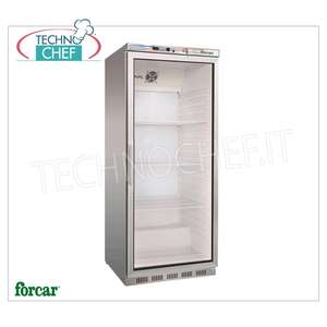 Equipo de Refrigeración Comercial Technochef ER600GSS, Vitrina Exhibidora Estática de 1 Puerta para Bebidas, Temperatura +2/+8C 570 - Product Image 2