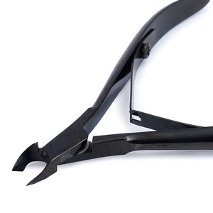 Coupe-cuticules professionnels en acier inoxydable, robustes et durables, à ouverture large pour ongles épais, manucure, pédicure, noir - Product Image 2