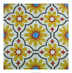 กระเบื้องบุผนังฐานซีเมนต์ Encaustic โมร็อกโกแฮนด์เมดคุณภาพสูงกระเบื้องตกแต่งแบบยืดหยุ่นสําหรับพื้น - Product Image 5