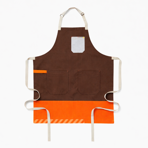 High Quality Sleeveless Bib <b>Kitchen</b> <b>Apron</b> Long Cotton Canvas Water Resistant Embroidered Washable for Men Women - Product Image 3