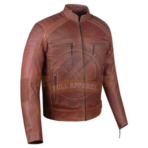 Chaqueta de invierno de Cuero 100% hecha a medida para hombre superventas impermeable a prueba de viento para carreras en línea motocicleta Auto Racing Wear - Product Image 6
