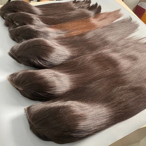 Ady Hair Vietnamese 100% Virgin Human Hair Bleached Knots Natural <b>Silky</b> Wavy Lace Front Single Weft Customized Lace <b>Top</b> Wig - Product Image 3