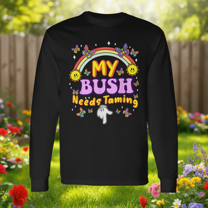 Maglietta a maniche lunghe con umorismo per adulti e frasesi divertenti: Il mio buccio ha bisogno di essere disciplinato - Idea regalo promozionale - Product Image 3