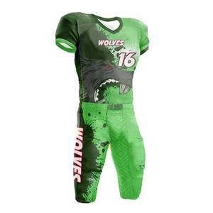 Uniforme de fútbol americano cosido bordado de equipos de clubes de alta calidad, uniforme de fútbol americano elástico transpirable - Product Image 4