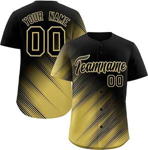 Vente en gros d'uniforme de baseball vierge personnalisé Chemise de baseball pour hommes Maillot de baseball à la mode - Product Image 5