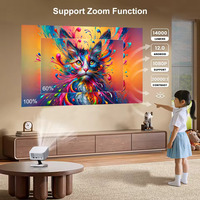 Projecteur intelligent Android WiFi Everycom R16 Mini, home cinéma, projecteur vidéo, prise en charge de la vidéo 1080P, mise au point automatique, projecteurs de cinéma