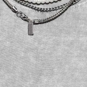 เสื้อยืดผู้ชายลายกรดซักได้ตามต้องการเสื้อยืดผู้ชายผ้าคอตตอนซักได้ตามต้องการ - Product Image 5