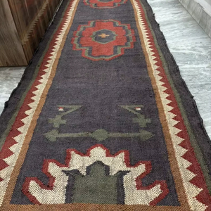 พรมปอกระเจาพิมพ์ลายแบบทันสมัยผ้าวูลทอมือสำหรับบ้านสำนักงานห้องครัวการตกแต่งห้องสวดมนต์สามารถซักได้ซัพพลายเออร์ขายส่ง - Product Image 1