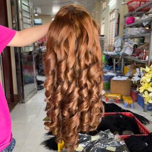 Pelucas de color personalizadas hinchables de cabello humano real cabello vietnamita con precio al por mayor - Product Image 5