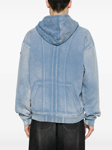 Acid Wash Solid 100% Cotton Hooded Men's Winter Fleece Pullover Hoodie con estampado de transferencia de calor directamente desde Pakistán - Product Image 4