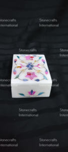 Joyería de lujo Madre azul de perla Trabajo Caja de almacenamiento de joyas Suministro mundial Colecciones de decoración elegante - Product Image 4