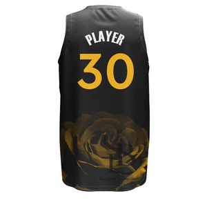 เสื้อบาสเก็ตบอลสำหรับผู้ชายเสื้อบาสเก็ตบอลใส่สบายโลโก้ตามสั่ง - Product Image 4