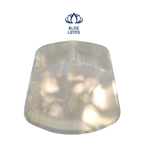 Assiettes carrées jetables de Type feuille de palmier en bambou - Product Image 5
