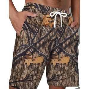 Pantalones Cortos Deportivos Casuales con Estampado Personalizado, Resistentes al Viento, de Malla Transpirable, de Secado Rápido, de Camuflaje, de Poliéster, para Hombre y Mujer - Product Image 1