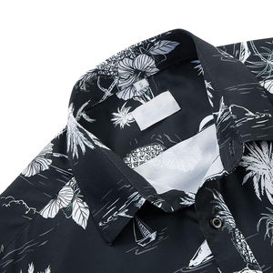 New High Quality Custom Summer <b>Men</b> Casual Breathable <b>Beach</b> 100% Cotton Garment Dyed Canvas Short Sleeve Regular Fit <b>Shirt</b> - Product Image 4