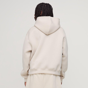 เสื้อมีฮู้ดแฟชั่นโอเวอร์ไซส์สีทึบแนวฮิปฮอปของ350GSM ทำจากผ้าฝ้าย100% ออกใหม่2025 - Product Image 6