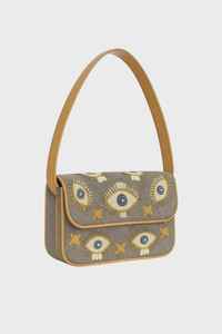 Sac à perles multicolores avec poignée, sac à main, sac à main décontracté, artisanat indien, fait à la main, sac baguette, - Product Image 3