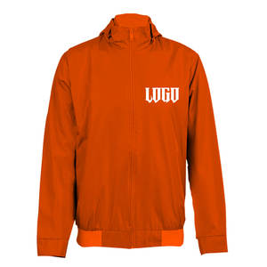 Chaqueta cortavientos Softshell personalizada para exteriores, chaquetas transpirables impermeables para correr de talla grande para hombre - Product Image 6