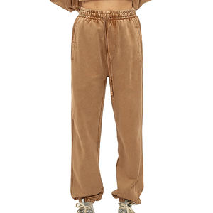 Pantalon de survêtement délavé à l'acide de haute qualité Activewear coton tissu collection d'hiver pantalons de survêtement détendus et confortables pour hommes - Product Image 1