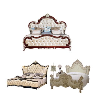 Mobilier Lit King Size Ensembles pour chambre à coucher couple Ensemble de chambre à coucher Luxe Moderne Ensemble de lit Meubles d'Indonésie Style européen Italie - Product Image 2