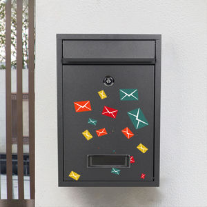 Buzón MB41 con Logotipo Personalizado Colorido, con Cerradura <span class=keywords><strong>de</strong></span> Contraseña, Resistente a la Lluvia, para Colgar en la Pared, Estilo Retro, Decorativo - Product Image 6