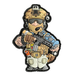 Parche de PVC de Moda, Tela de Sarga, Cuentas 3D en Relieve Personalizadas, Logotipo Personalizado y Tela Vaquera - Parche de PVC de Calidad, Suave y Ecológico - Product Image 2