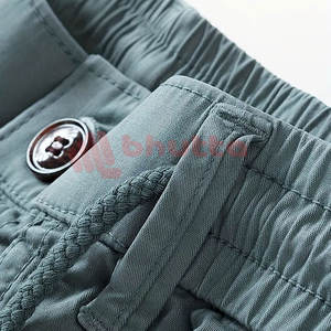 Nouvelle mode 100% coton décontracté Cargo hommes Shorts avec coupe décontractée cordon de serrage réglable taille séchage rapide - Product Image 5